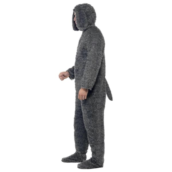 Unisex fluffy hundedrakt for voksne Grå Grey L