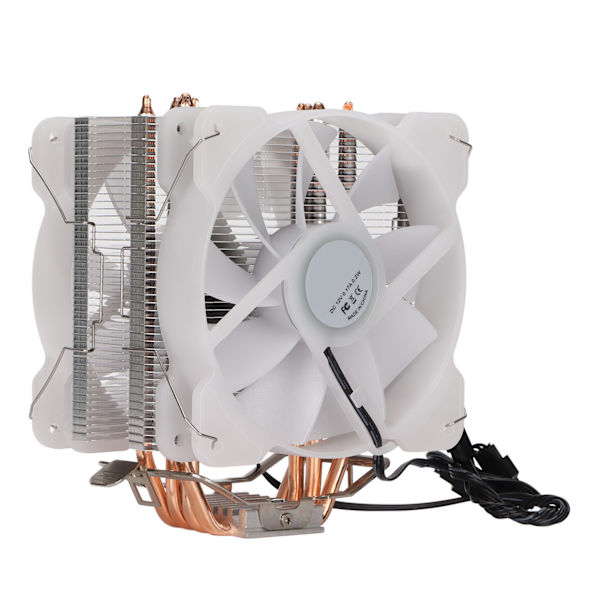 RGB Dual Fan CPU Køler Effektiv Køling til Intel AMD Computer Varmeafledning