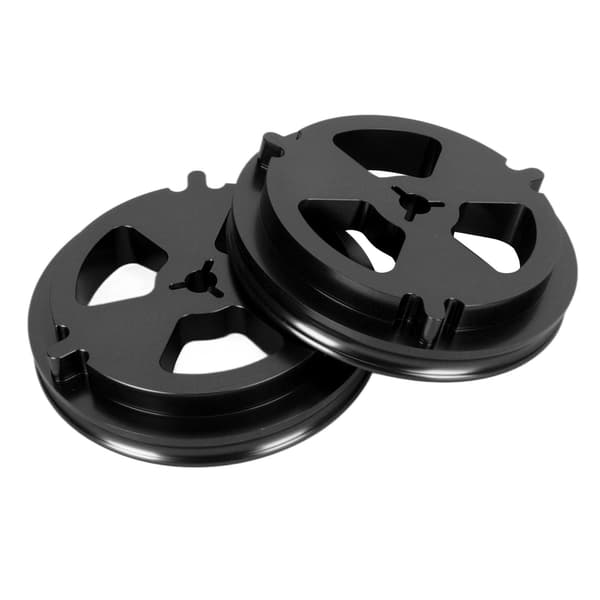 1 par 1 4 tommer NAB Hub Optisk Akseladapter Aluminium Poleret Base Spole til Spole Båndåbner til Studer ReVox DENON Sort
