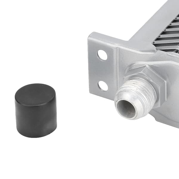 19 rads brittisk motoroljekylare kylsystem silver