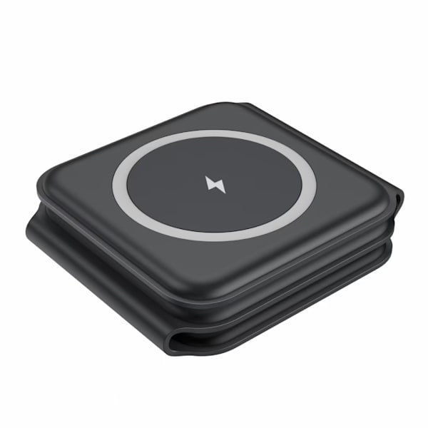 Magnetisk hopfällbar 3-i-1 laddstation