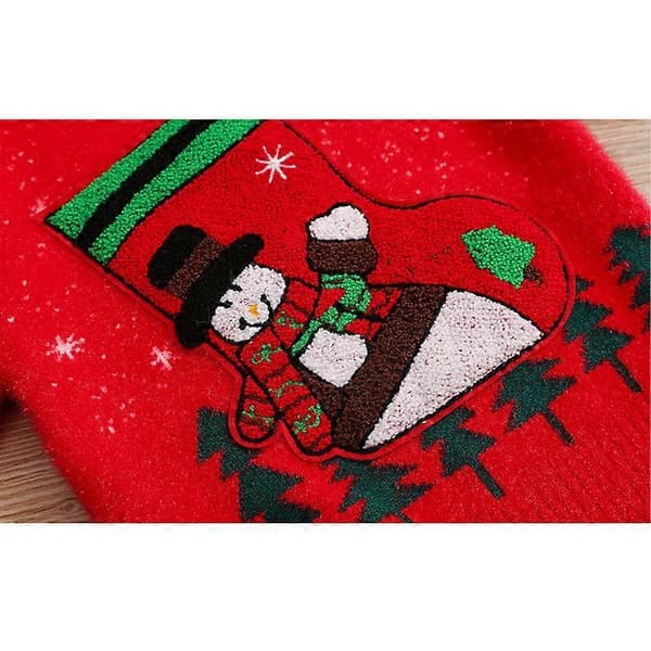 Nisse grimme julesweatere til babyer og småbørn - søde julemænd og mønstrede pullovers STYLE B 100CM