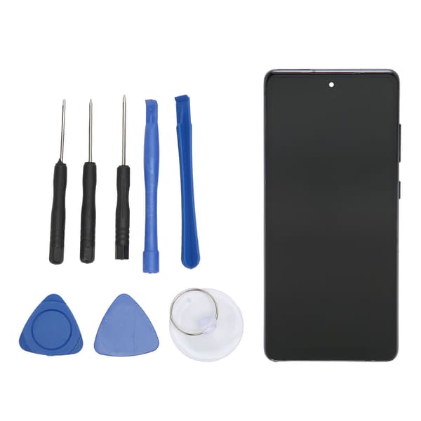 Samsung Galaxy S20 FE OLED-skærm Touch Screen Digitizer-samling med ramme