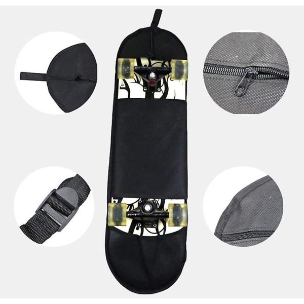 Skateboard Bæreveske Vanntett Longboard Bag Oxford Skateboard Skulderveske Ryggsekk Praktisk håndveske Longboard Ryggsekk Langt brett For maks 30 I