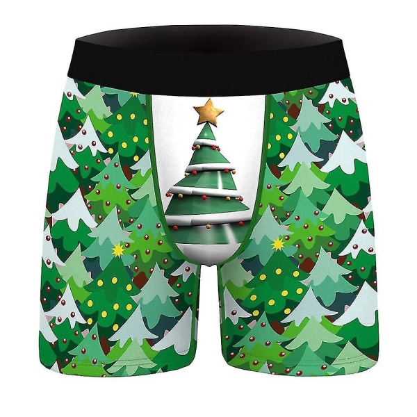 Christmas Boxershorts Shorts Herre Stretch Underbukser E M