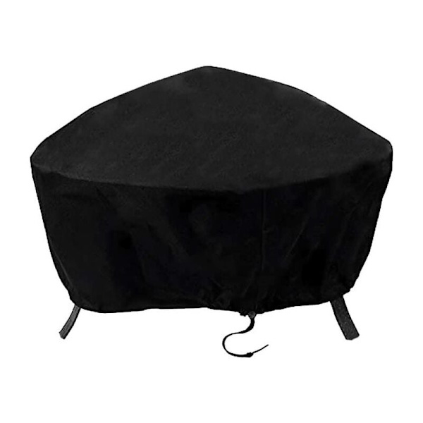 Utvendig svart interiør sølv 122*46CM (210D) vanntett og støvtett stoff utvendig grillkomfyrdeksel,