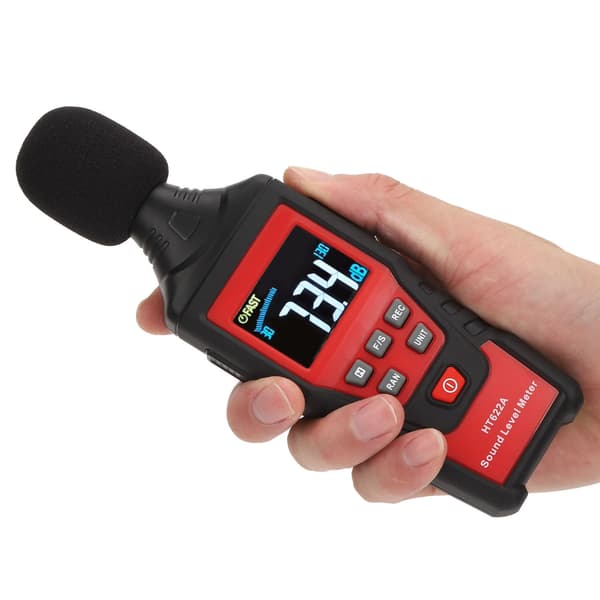 Digital lydniveaumeter - Mål støjniveauer fra 30dB til 130dB med LCD-skærm