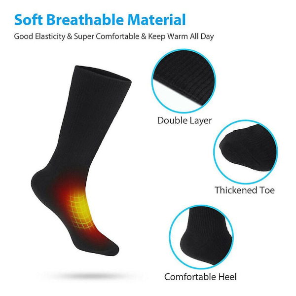 Elektrisk oppvarmede sokker fot termisk lange varmesokker