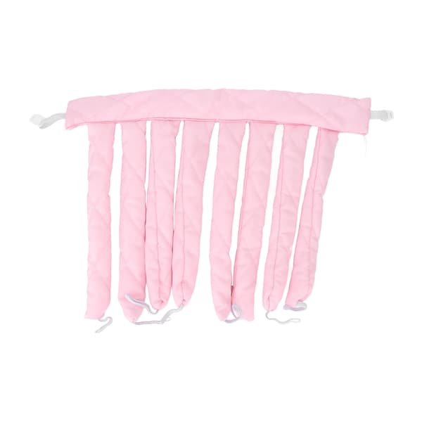 Värmelös Locktång Sovande Hår Lock Styling Rulle Band för Kvinnor Flickor Extra Långt Hår Rosa