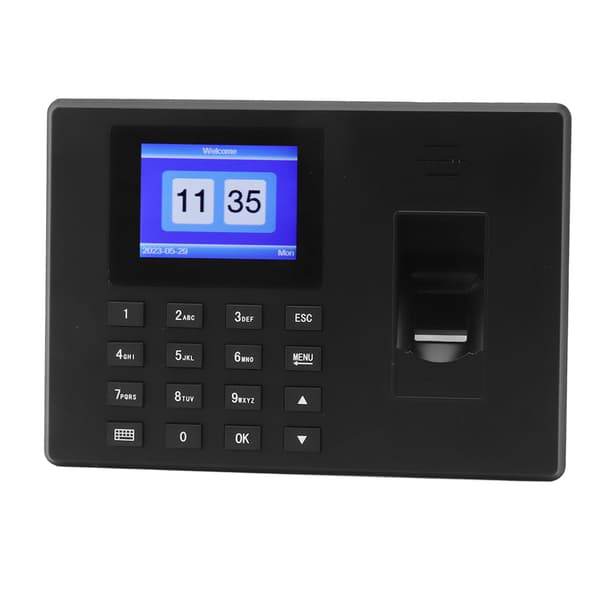 Smart Biometrisk Fingeravtrykk Tidtakingsmaskin EU-plugg