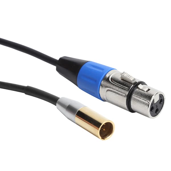 Mini XLR 3-benet han til hun lydkabel til Canon kamera mikrofon 1m 3.3ft
