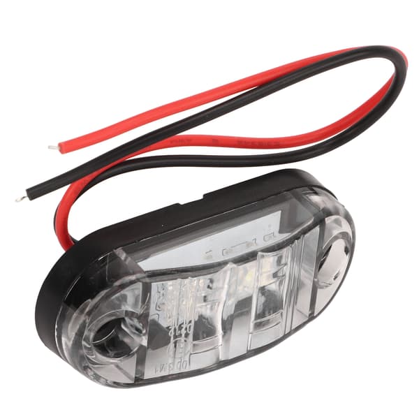 4 stk. LED interiør sidemarkeringslys 12V Stabilt PC-materiale for bobiler, skip og yachter