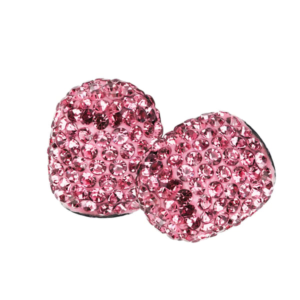 8 stk. rosa rhinestone bildekkventilhetter, håndlagde glitrende universelle modifikasjonstilbehør