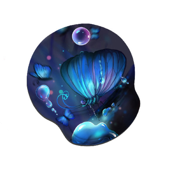 Lent Bounce Memory Foam Wrist Mouse Pad -Drömfjäril