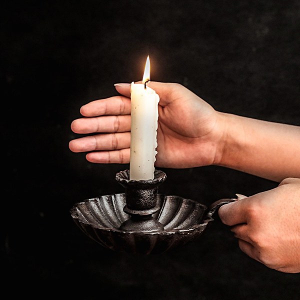 Lysestage Udsøgt romantisk Vintage Desktop Candlelight Display Stand Husholdningsartikler