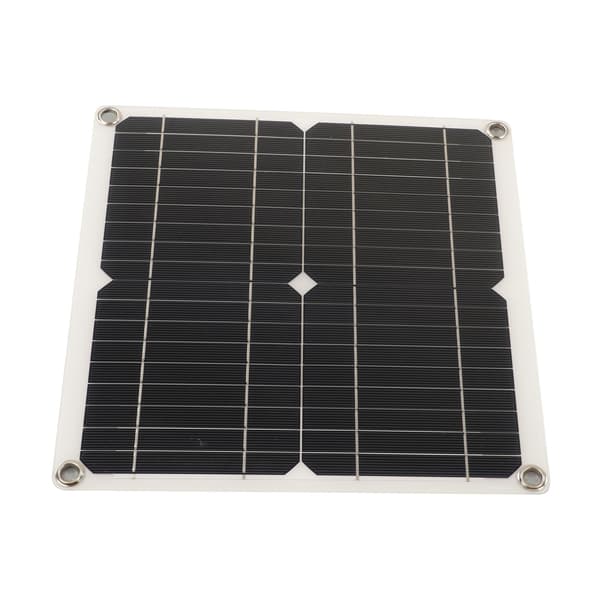 12W Mono RV Solcellepanel Batterilader med 30A Ladekontroller Integrert Spenningsregulering