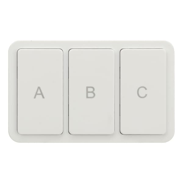 Smart Scene Button Fjernkontroll 3 Gang Trådløs ZigBee Hjemmekontrollbryter