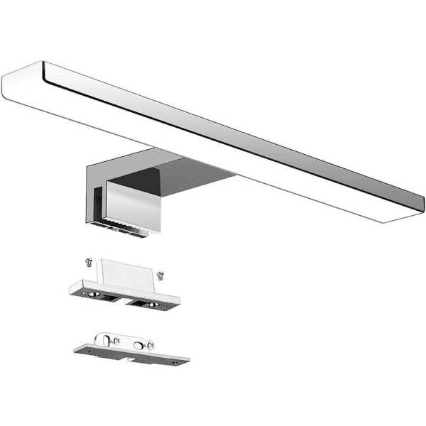 LED badeværelsesspejllys 5W 230V 500lm, IP44 Vandtæt 30cm badeværelsesklemmelys, Neutral Hvid 4000K, Intet Strobelys