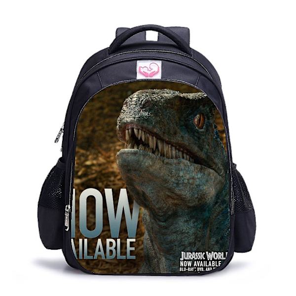 Student tecknad skolväska - Ny Dinosaurie Medium