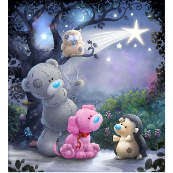 5D diamantteckning tecknad Ragdoll