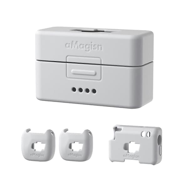 För DJI Mic Mini aMagisn MP01 Silikonskyddsfodral Not Specified 4 In 1 Gray