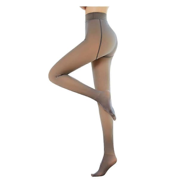 Magic Extra Tjocka Varma Vintertights Med Dubbelfoder Och Stretchig Termofleece För Damer Coffee