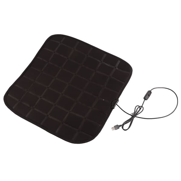 12V USB Biluppvärmd Sittdyna Vinter Auto Värmedyna Enkel