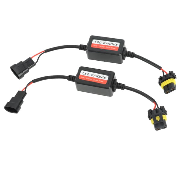 2 stk. 12V 4A Headlight Decoder Feilkode Canceller for 9005 9006 9012 LED-frontlykt Tåkelys