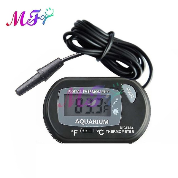 -50 + 70 Digital Aquarium Fish Tank Termometer med sugekopp Temperatursensor Meter Tester Termometer Måling Black