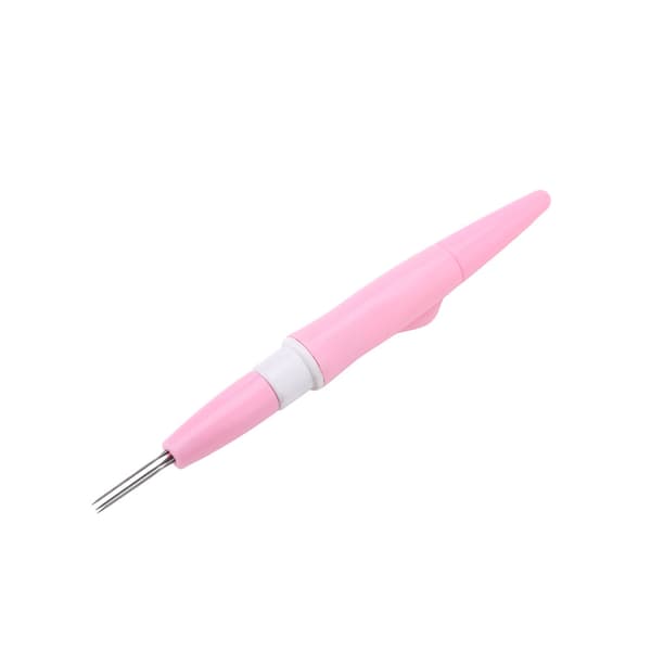 Broderi Filtnålsstans Sæt til DIY Håndværk (Rosa)