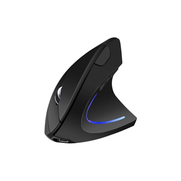 Trådlös vertikal mus (Bluetooth 5.0+2.4G), laddningsbar, tyst, ergonomisk mus, 1200 DPI, för bärbar dator, PC, Macbook T