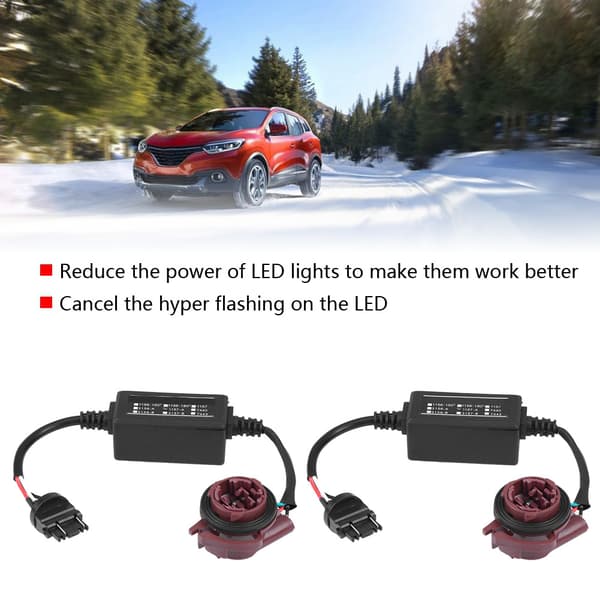 2 stk. 3157A LED Decoder Adapter Anti Hyper Flash Fejl Annuller Canbus Bremse