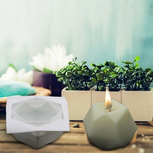 Silikoneforme DIY Candle Making Mold 3D Silikone Form Form ?? sojavokslys