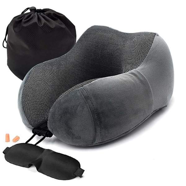 Pc U-formet Memory Foam Nakkepude Blød Langsom Rebound Rumrejsepude Solid Nakke Sundhedspleje Sengetøj