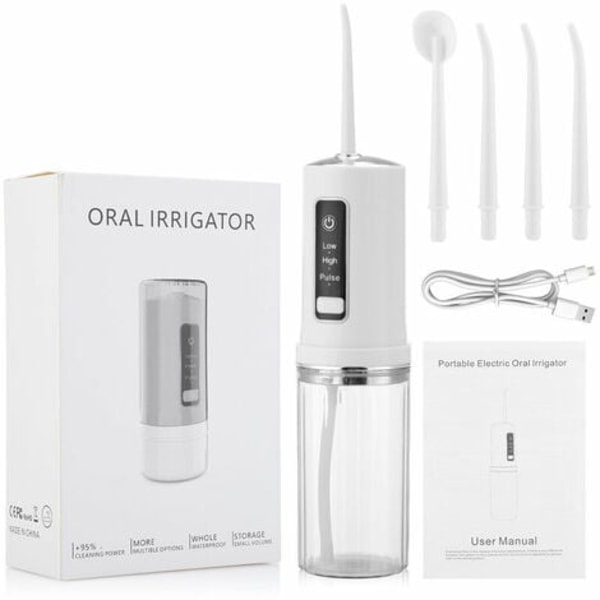 Dental Flosser Wireless Oral Irrigator for profesjonell tannpleie Bærbar og uttrekkbar irrigator med 200 ml kapasitet