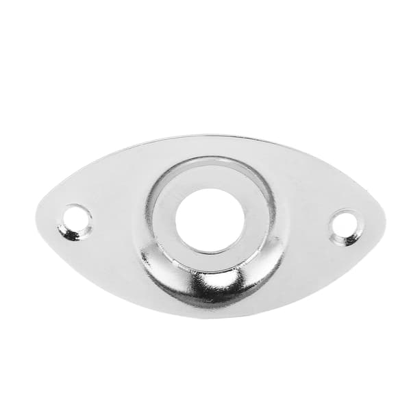 Elektrisk Guitar Bas Output Jack Socket Plade Metal Instrument Tilbehør