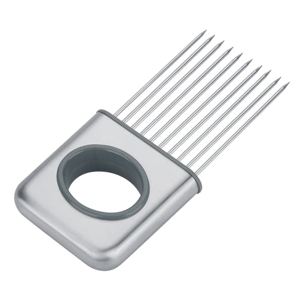 Løkstativ i rustfritt stål, kutter, slicer, 10 pigger