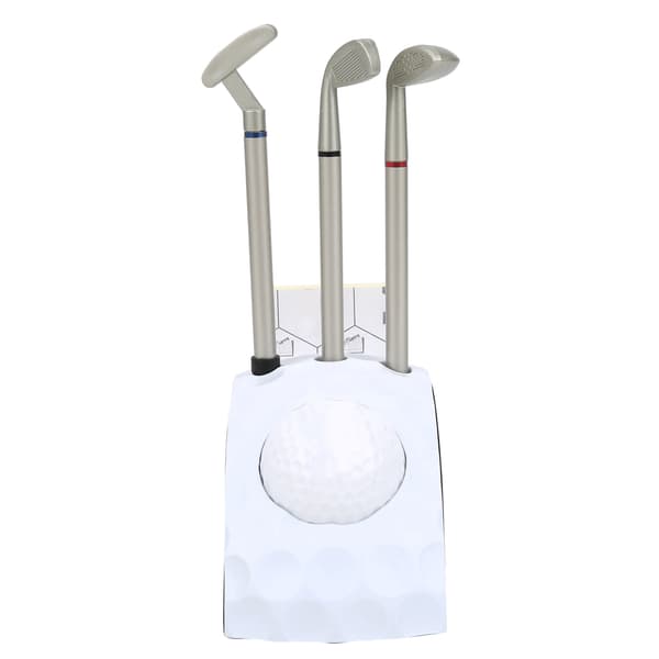 Pöytämallinen golf-putterikynäteline 3 kynällä