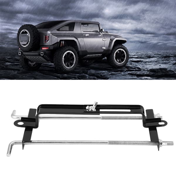 Justerbar Tværstangs Batteri Hold Ned Bracket Holder til Bil SUV