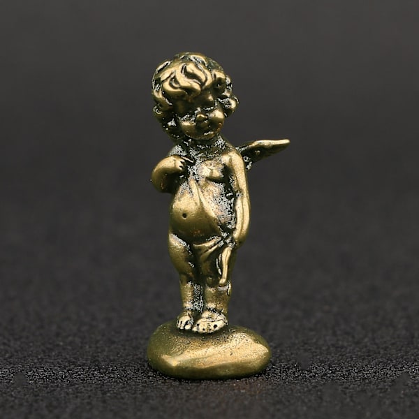 3st Eros Cupid Ornament Vivid Clear Lines Retro Koppar Cupid Ornament För Hem