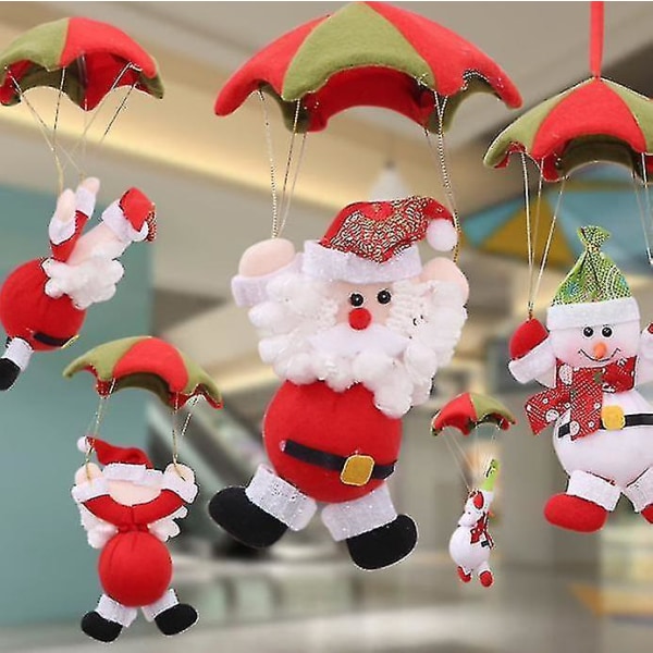 Juldekorationer Fallskärm snögubbe scen dekoration hänge