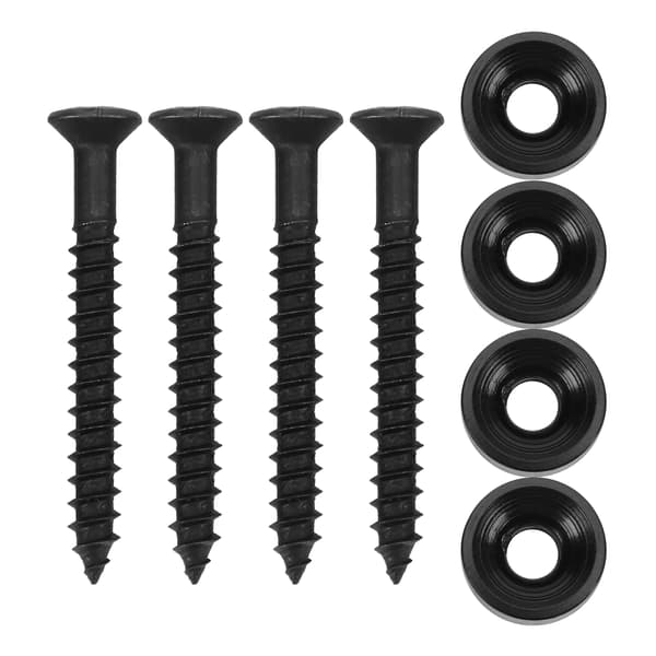 4 Set Elektrisk Basgitarr Halsfog Metallhylsa Bult Skruv Tillbehör