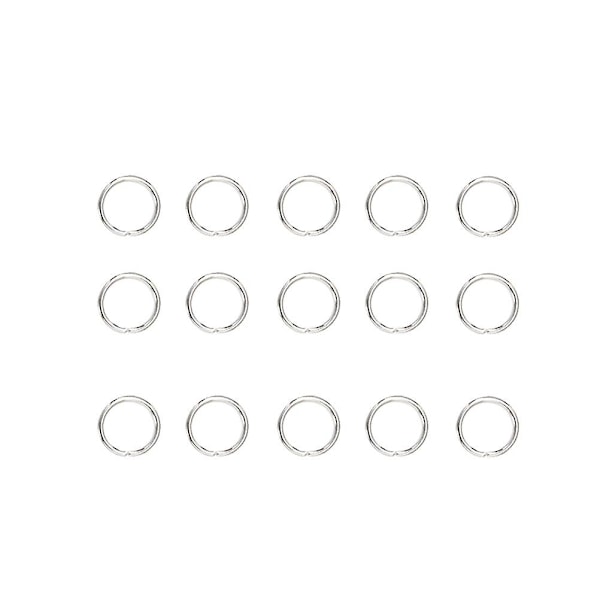 Silver Jump Ring Armband Öppen Ring Chainmail Jump Rings 12X10mm