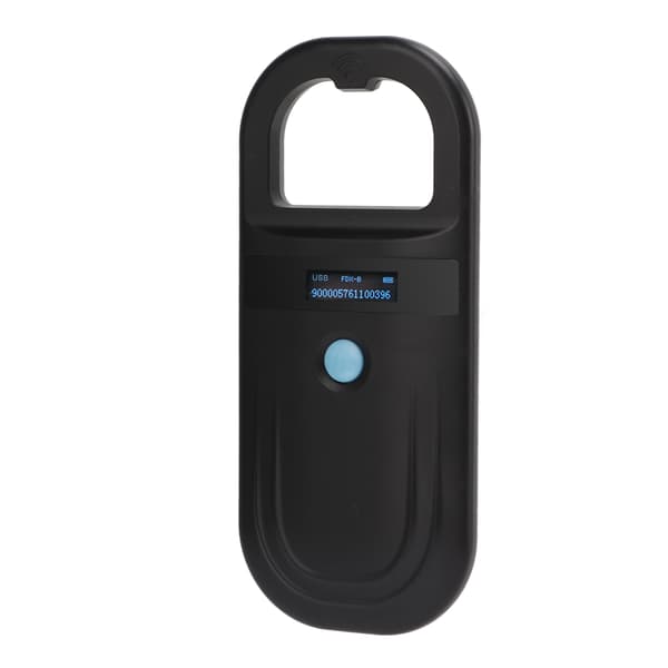 Sort Pet Microchip Scanner 134.2Khz Håndholdt Dyrescanner til Katte Hunde