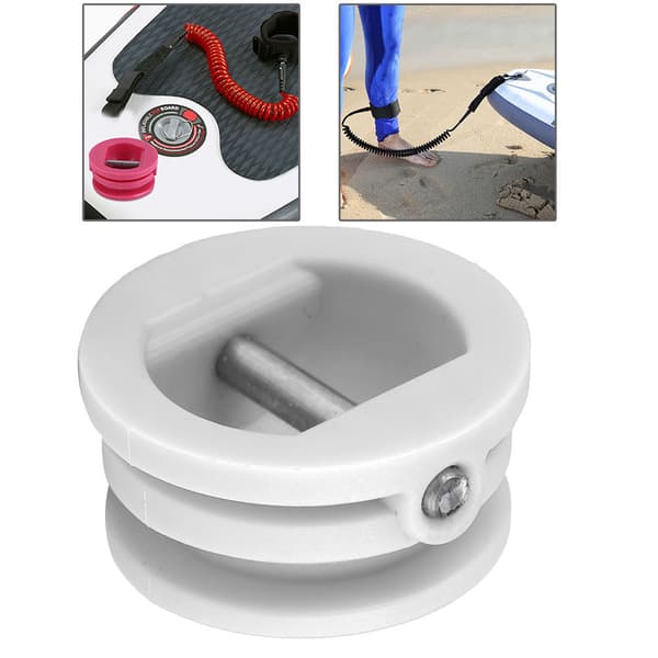 5 stk. 2,5 cm Surfebrett Leash Plug Kajakk Tilbehør Hvit