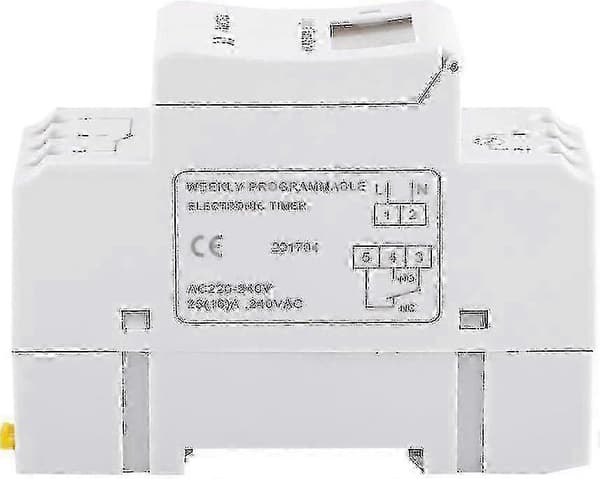 LCD Digital Timerkontakt - Ugentlig Programmerbar Elektronisk Relæ til 220V
