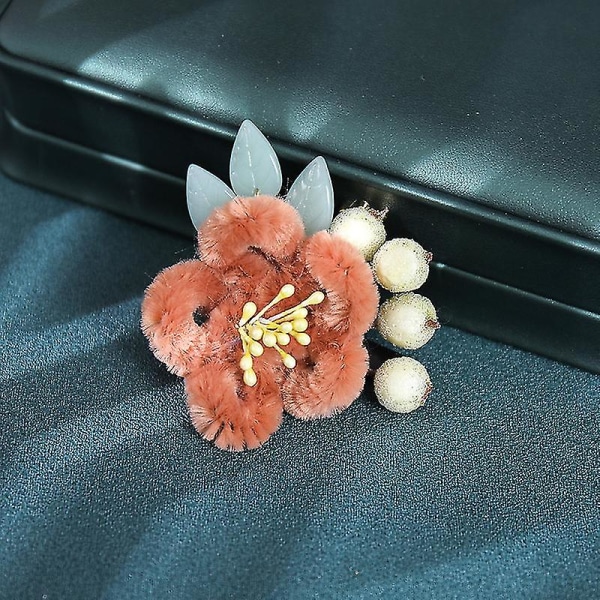 Håndlaget hårtilbehør Plysj blomst og perle dekorasjon diamant hårbånd for kvinner Party GZ2250