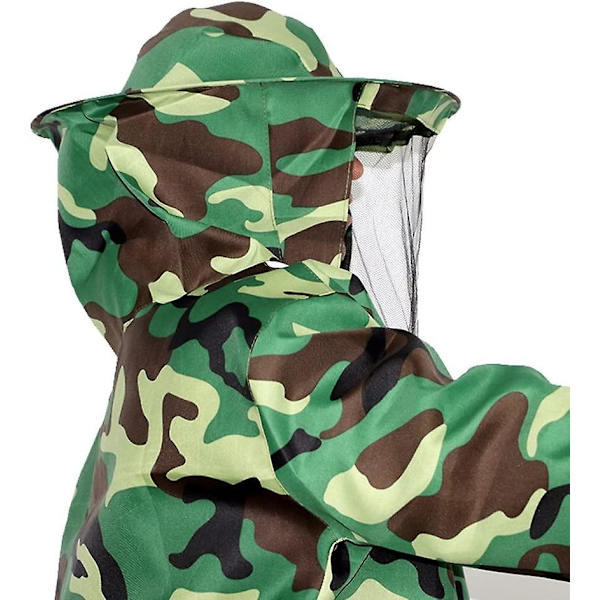 Camouflage biavlsjakke slør kappe Hatt udstyr Smock biavlsudstyr