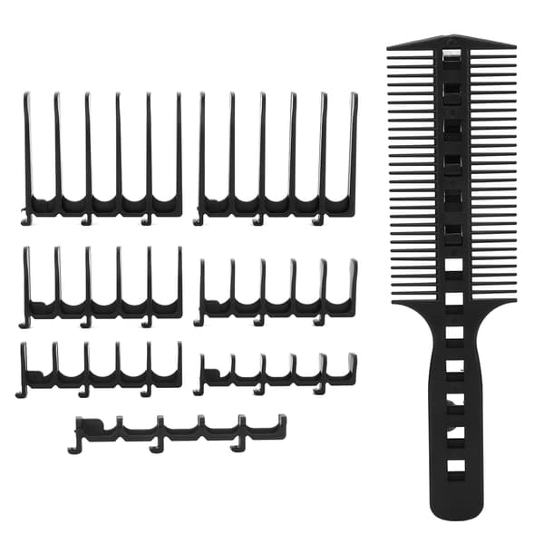 Professionelt Hårklippe Styling Kam Sæt Barber Hårklippeværktøj Sort
