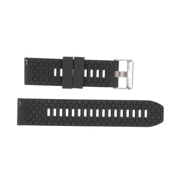 22 mm Universal Quick Release Silikone Urrem til Realme Watch 2 Sort